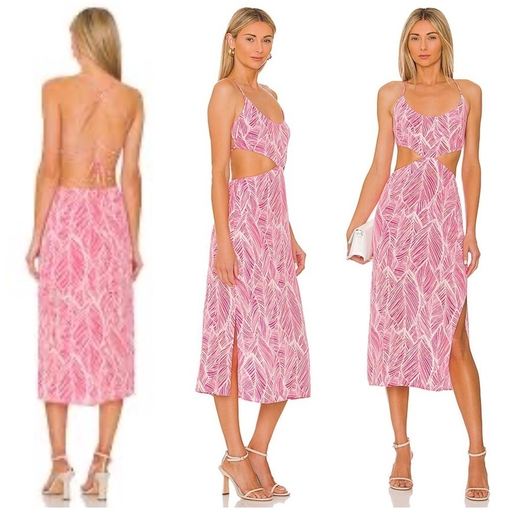 Lovers + Friends Makenna Open Back Midi Dress (105)